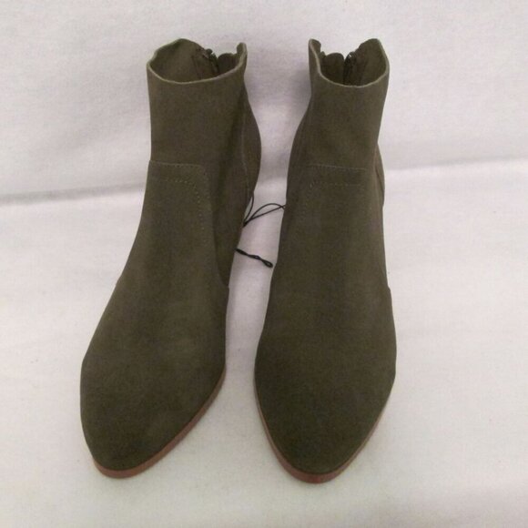Violet & Red Cupid Suede Leather Bootie-Olive Green-Various-NWT/NWOT - Picture 13 of 16